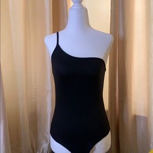 One shoulder body suit